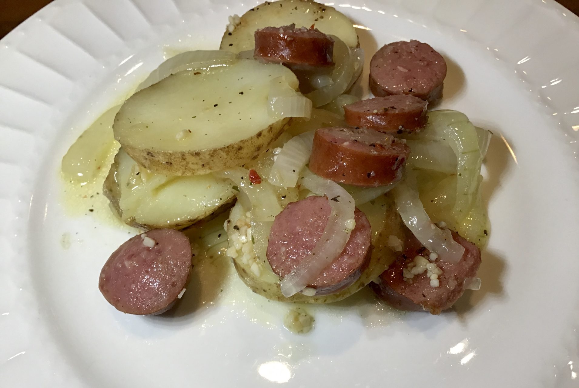 Easy Kielbasa Potato and Onion Bake Real Life Real Issues & The