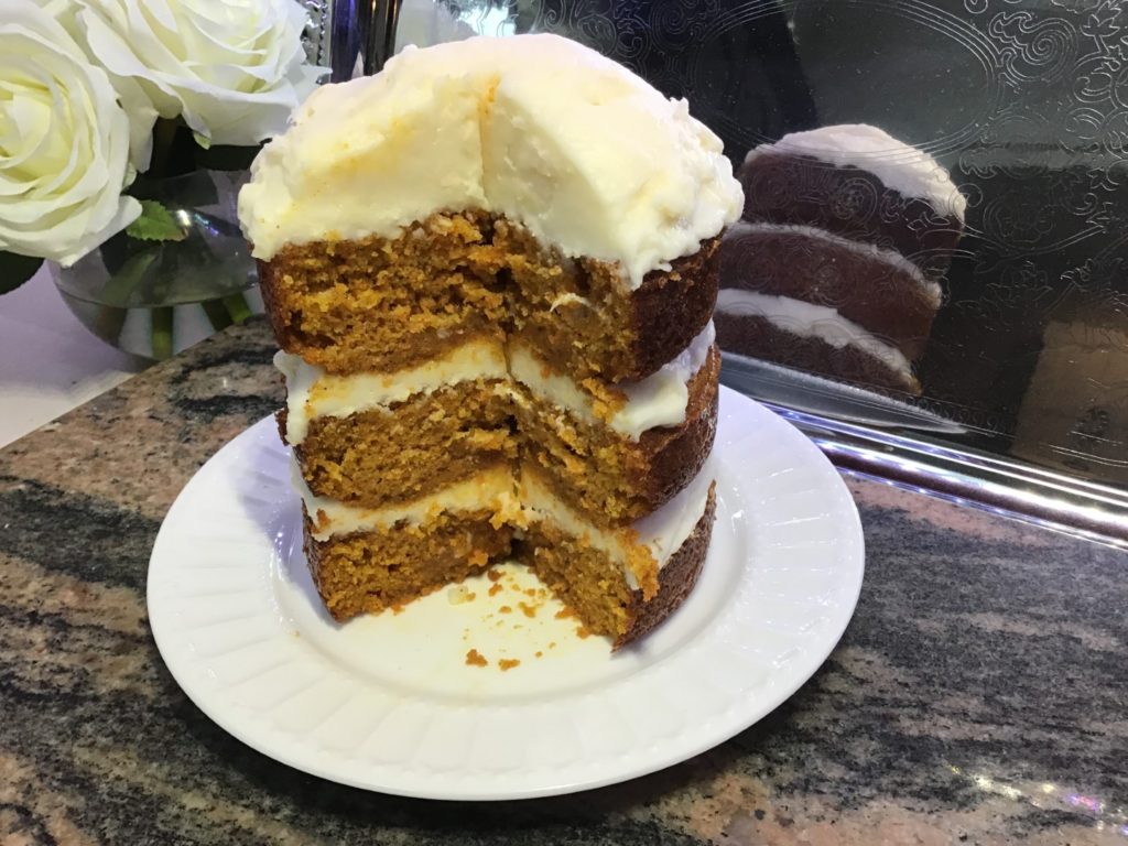 Look at how moist this carrot cake is