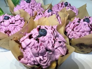 Blueberry Cupcakes with Buttercream Frosting