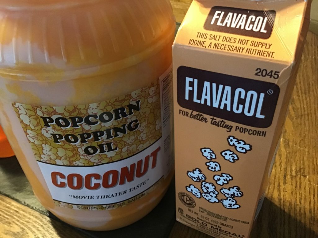 Real Theater Coconut Popcorn Oil - 30 oz Butter Flavored Coconut Oil for  Whirley Pop Popcorn Maker